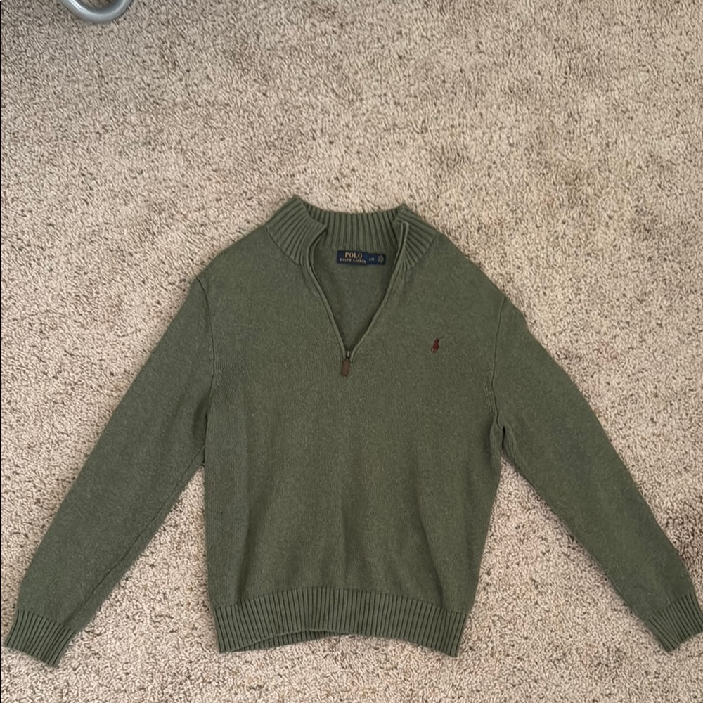 Polo by Ralph Lauren Men's Green Sweater